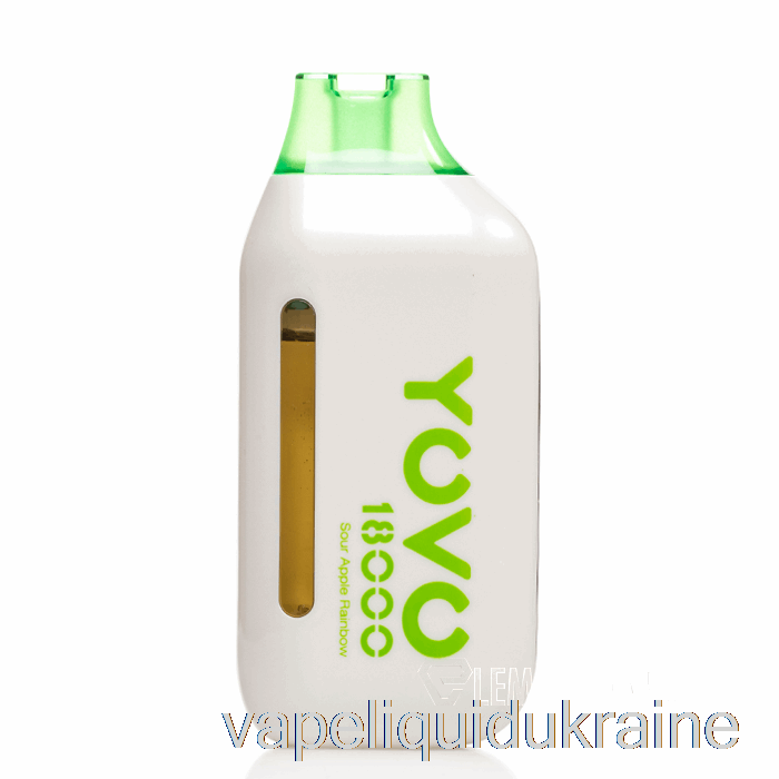 Vape Liquid Ukraine Yovo Ultra 18000 Disposable Sour Apple Rainbow